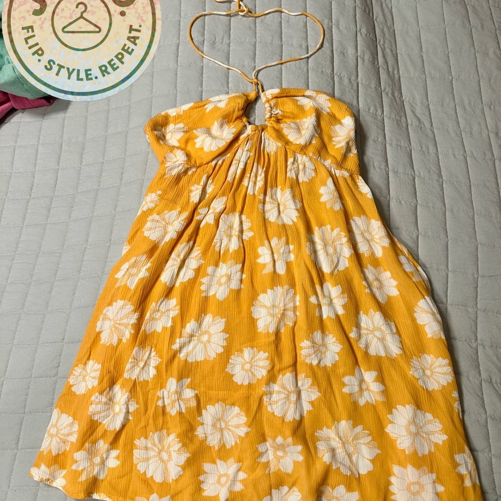 Yellow Floral Dress